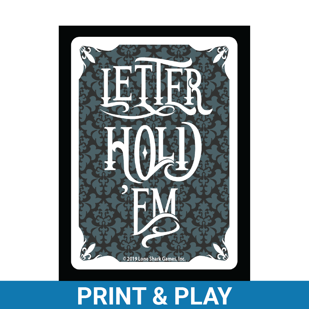 Letter Hold ‘Em (Print & Play)