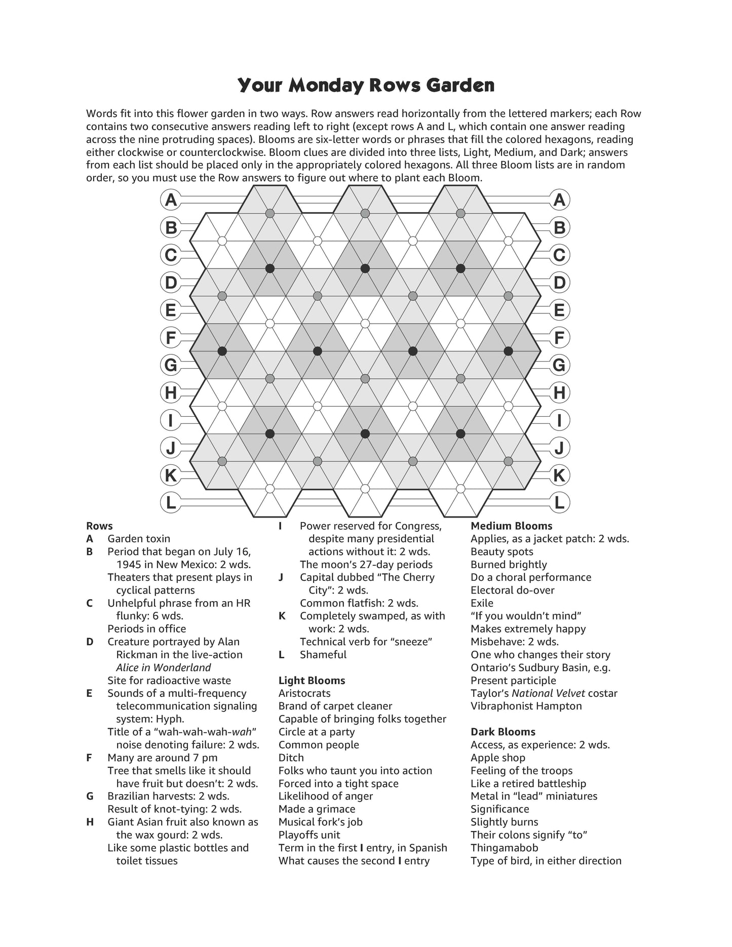 Puzzlepack #1: Rows Gardens (Digital Edition)